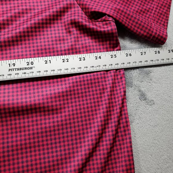 Pro Tour Cool Play Performance Golf Polo Plaid Purple Black Men Sz 2XL - Picture 9 of 10